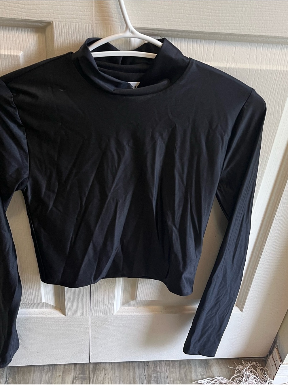 Babaton Black Long Sleeve Mock-Neck